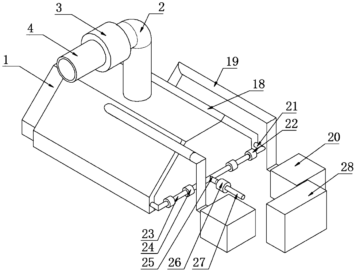 Energy-saving high-efficient electrolytic aluminum waste gas treatment device