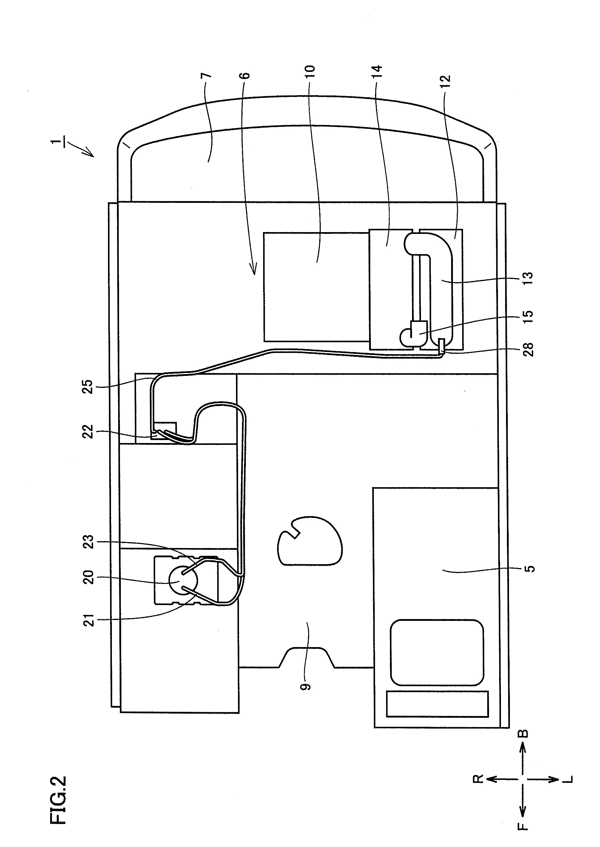 Reducing agent tank and work vehicle