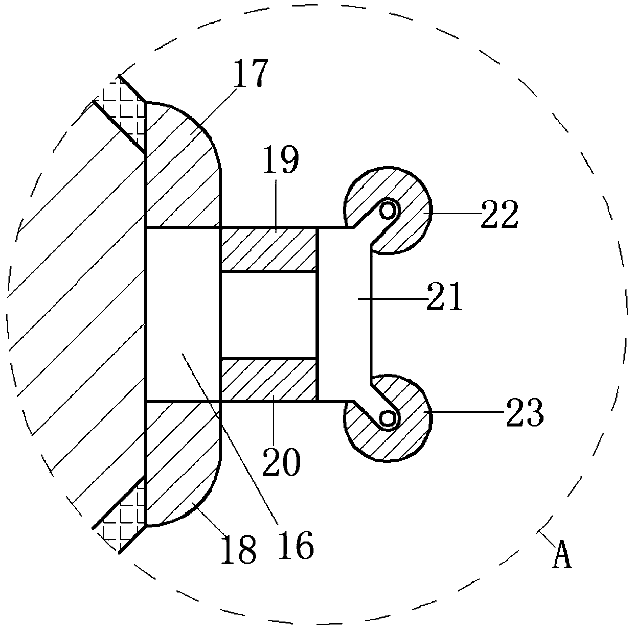 Crawling robot structure device for pipeline flaw detection