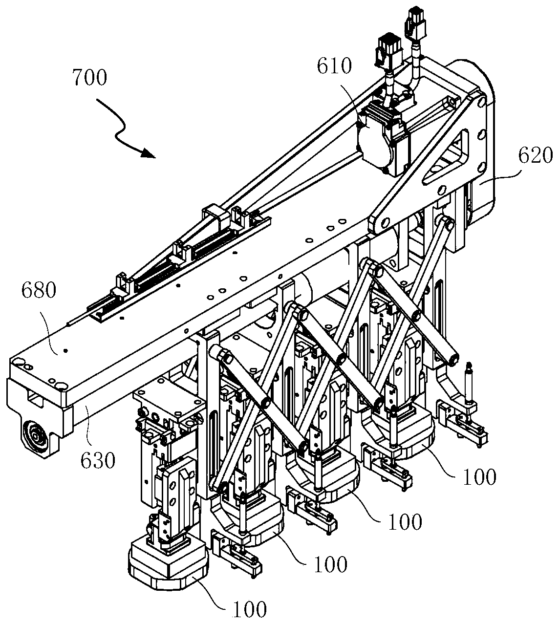 Variable-pitch mechanism and pick-up device with variable-pitch function