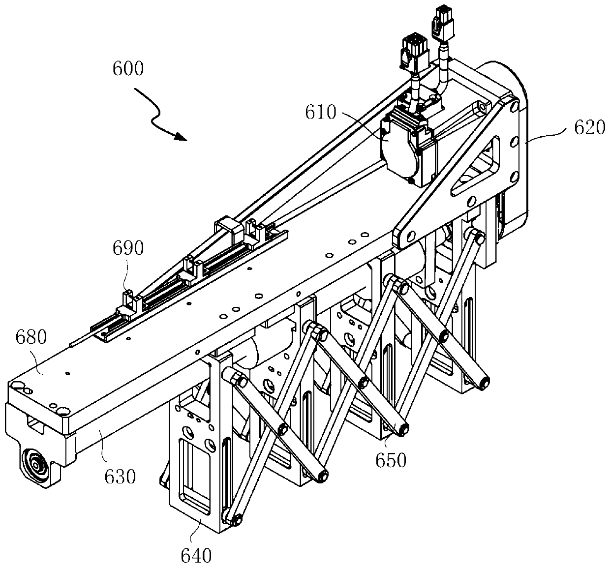 Variable-pitch mechanism and pick-up device with variable-pitch function