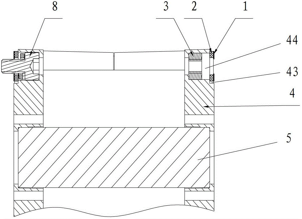 Cylindrical power battery module structure