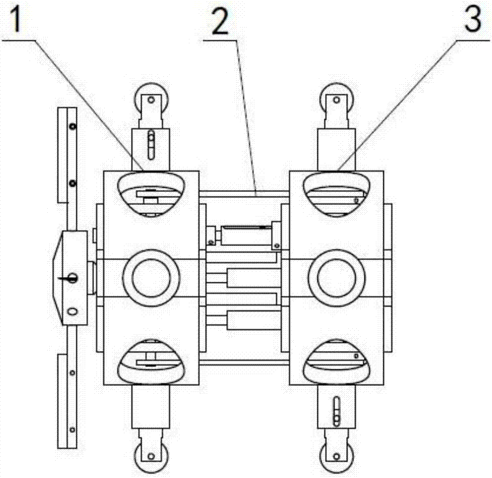 Single-driving double-directional crawling-type pipeline cleaning robot