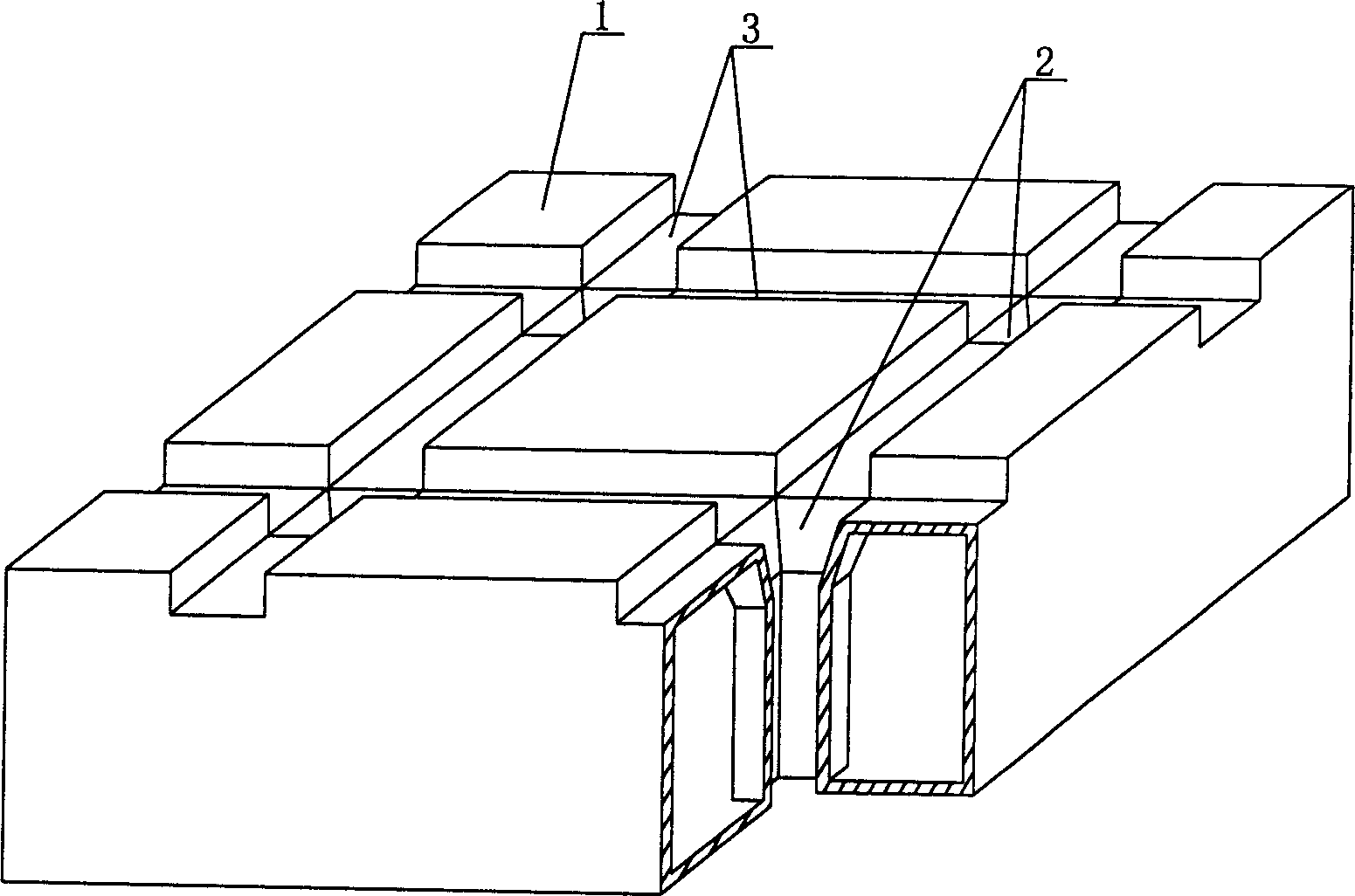 Light weight structural piece for use of filling concrete