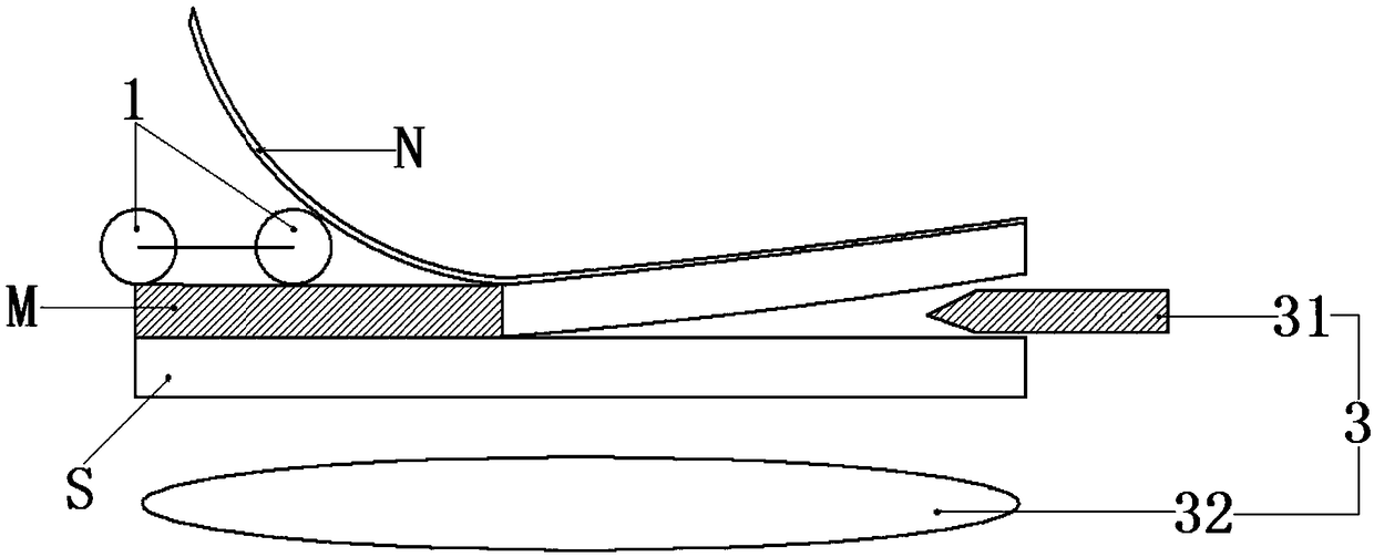 Adhesive layer bonding device and method