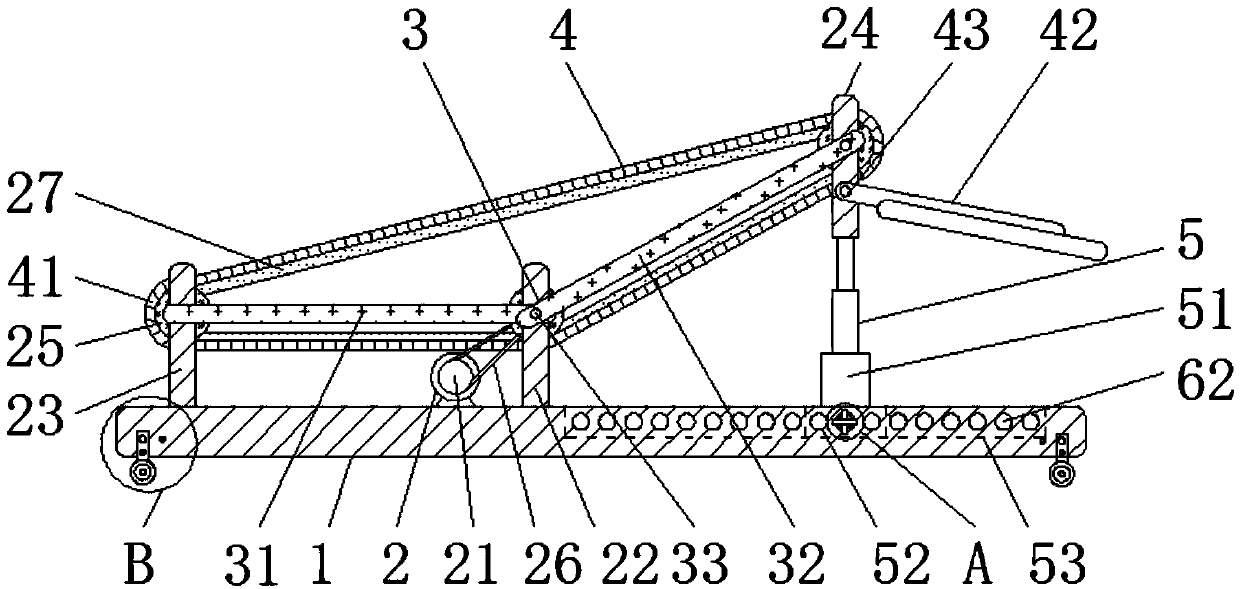 Fuel conveying device with convenient folding for boiler