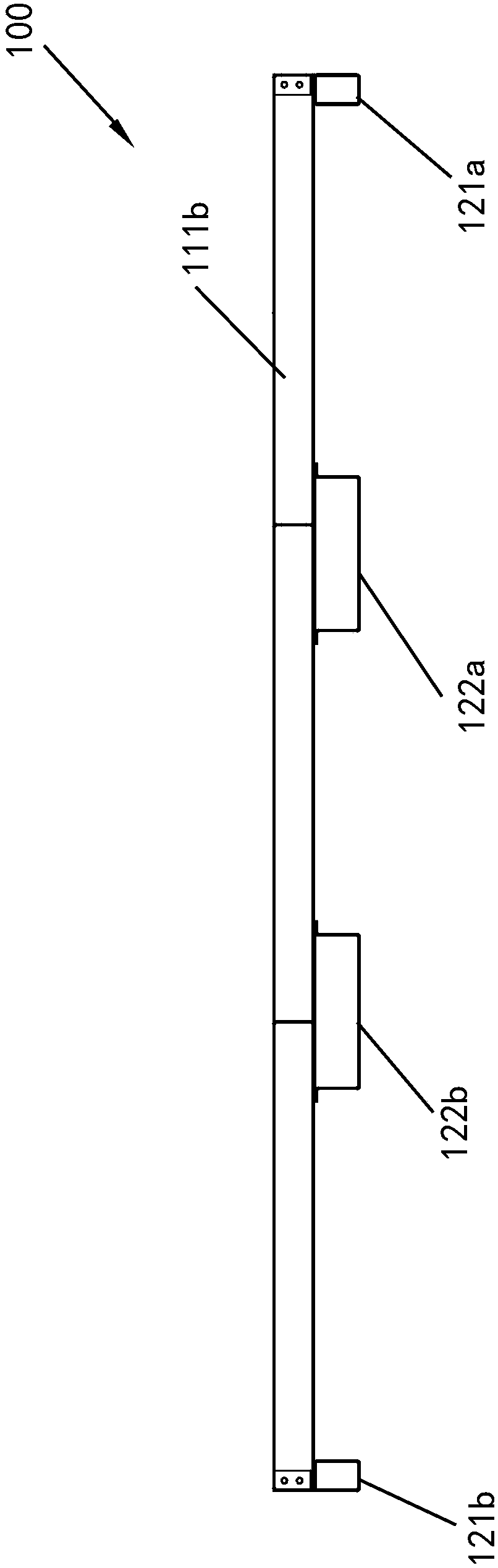 Tray used for container and container having same