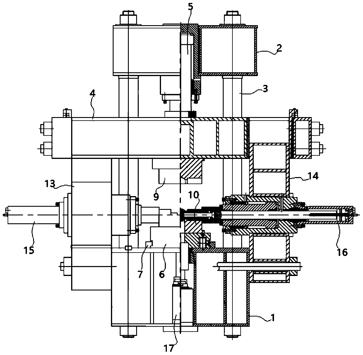 Multidirectional die-forging hydraulic press of novel structure