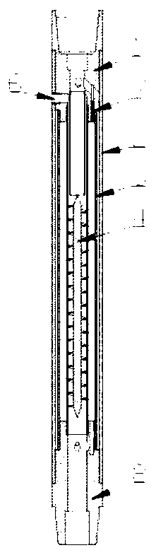 Large-treatment-capacity hydrate downhole separation parallel device using spiral separators