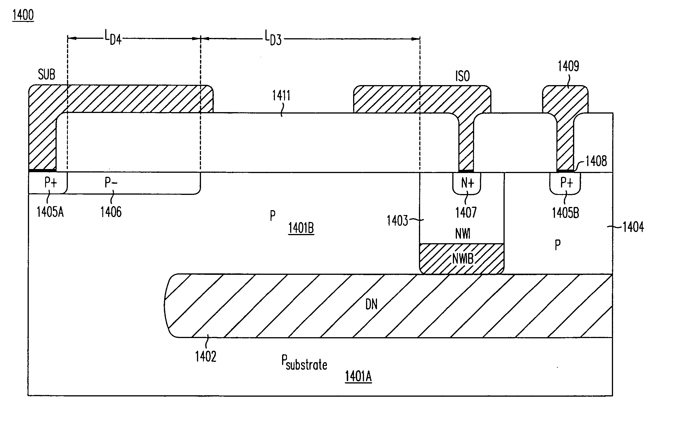 High-voltage bipolar-CMOS-DMOS integrated circuit devices and modular methods of forming the same