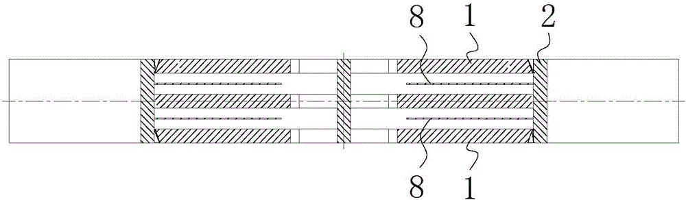 Box -type supporting part panel welding molding method