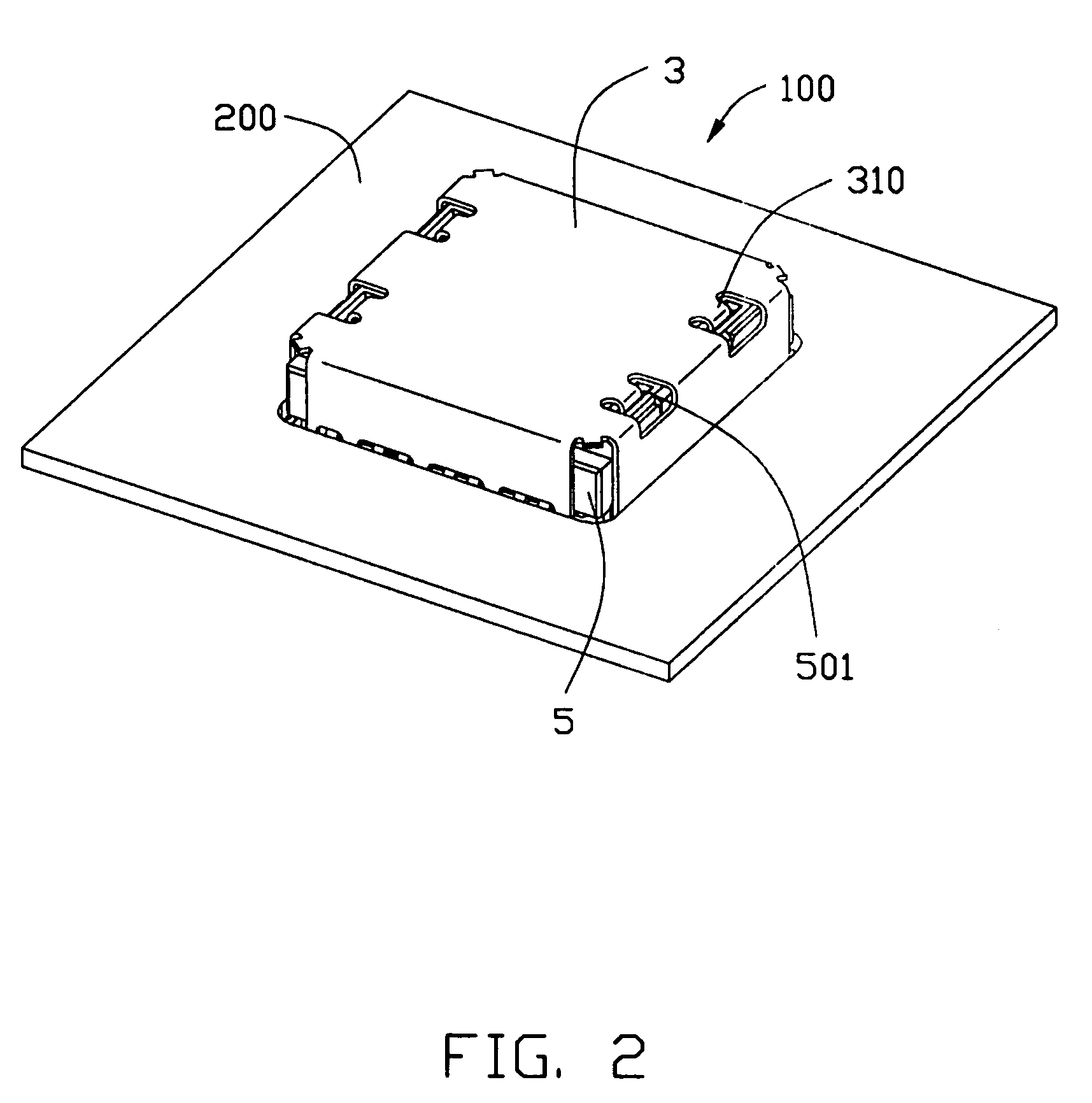 Connector with improved shielding member