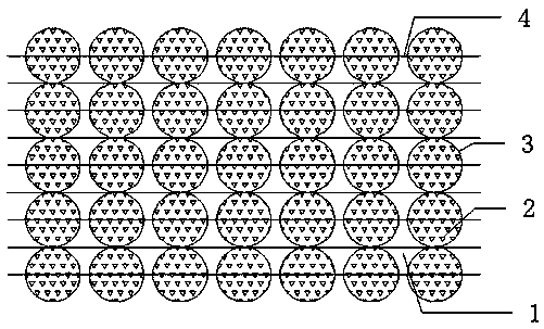 Preparation method for ceramic particle reinforced metallic matrix space lattice composite material