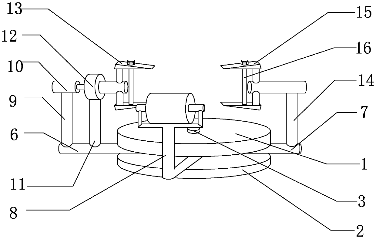 Multi-angle adhesive tape winding positioning device