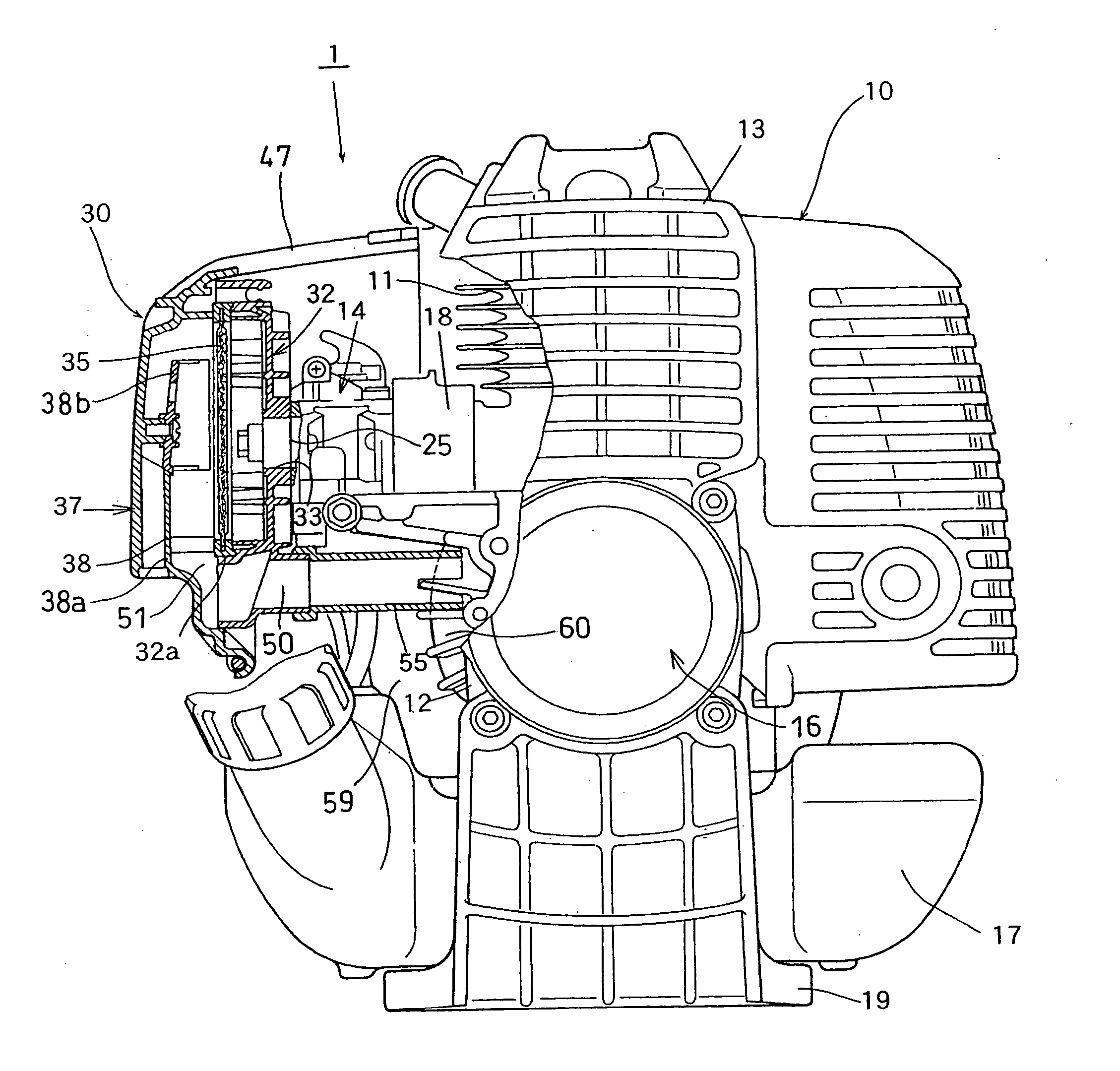 Portable power working machine