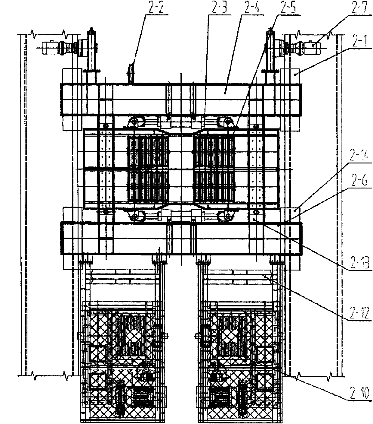 Inside and outside general bridge girder erection machine for high speed railway tunnel and girder erecting technology thereof