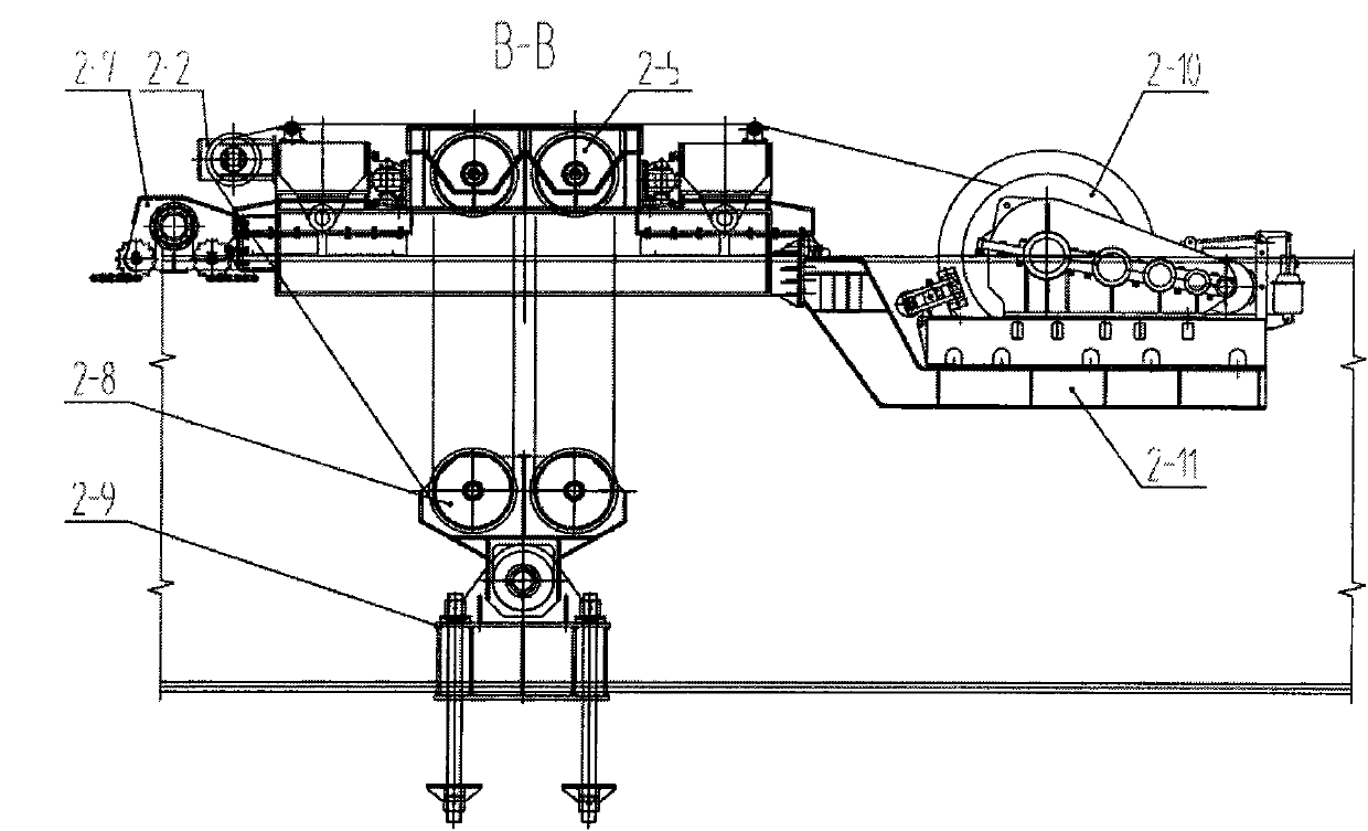 Inside and outside general bridge girder erection machine for high speed railway tunnel and girder erecting technology thereof