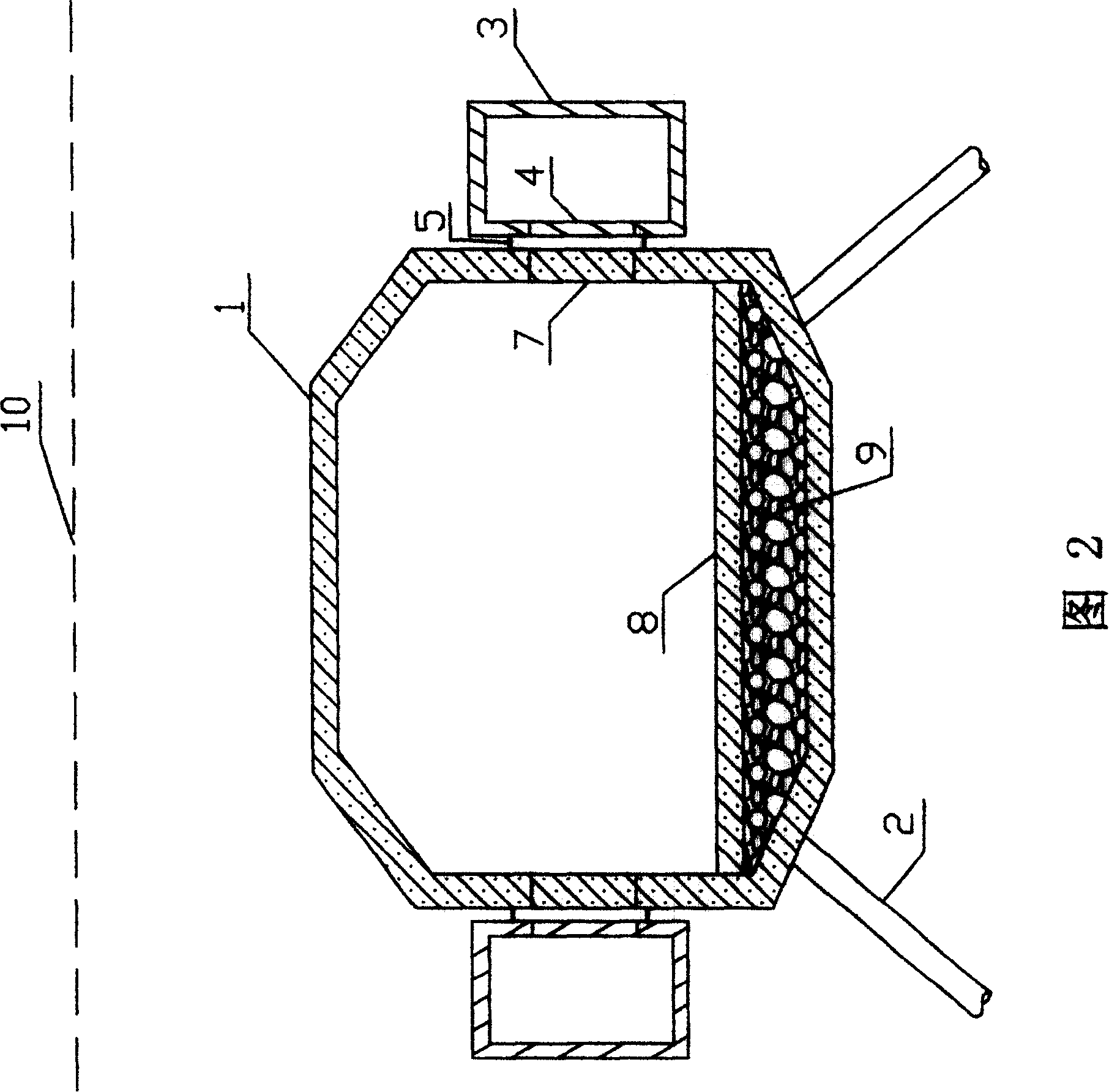 Safety escape unit of Archimedes bridge