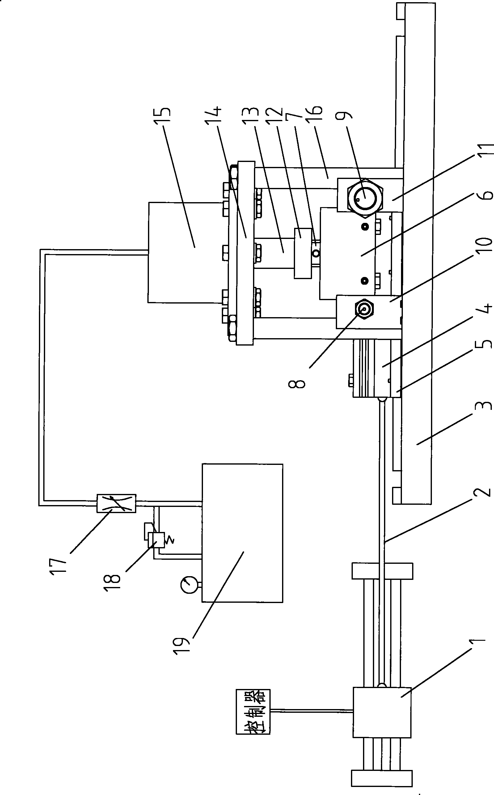 Machine tool guiding rail friction wear testing machine