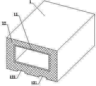 Handrail formed by coextruding wood plastic steel core