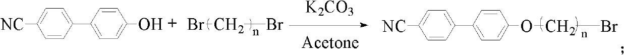 Preparation and application of liquid crystal functionalized pyridine compound