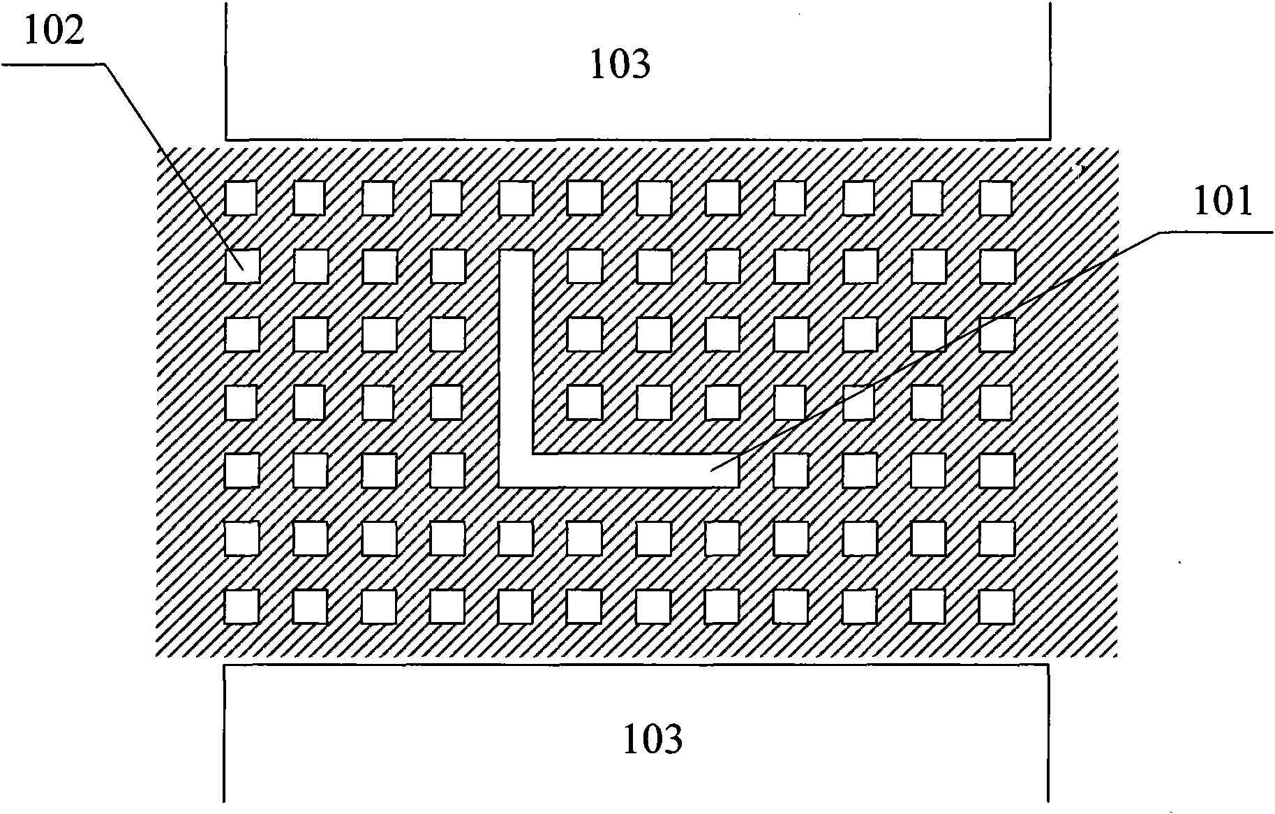 Measuring structure for improving accuracy of exposure conditions