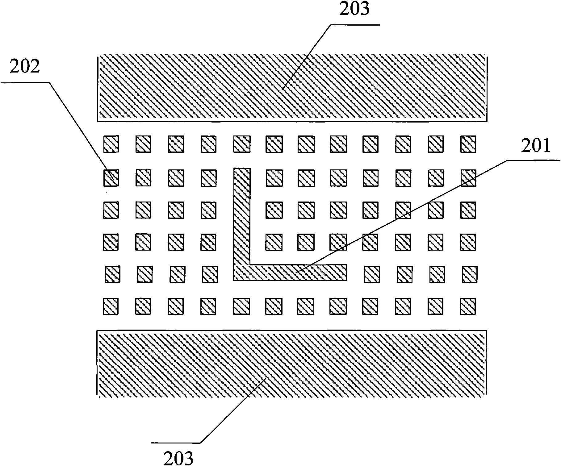 Measuring structure for improving accuracy of exposure conditions