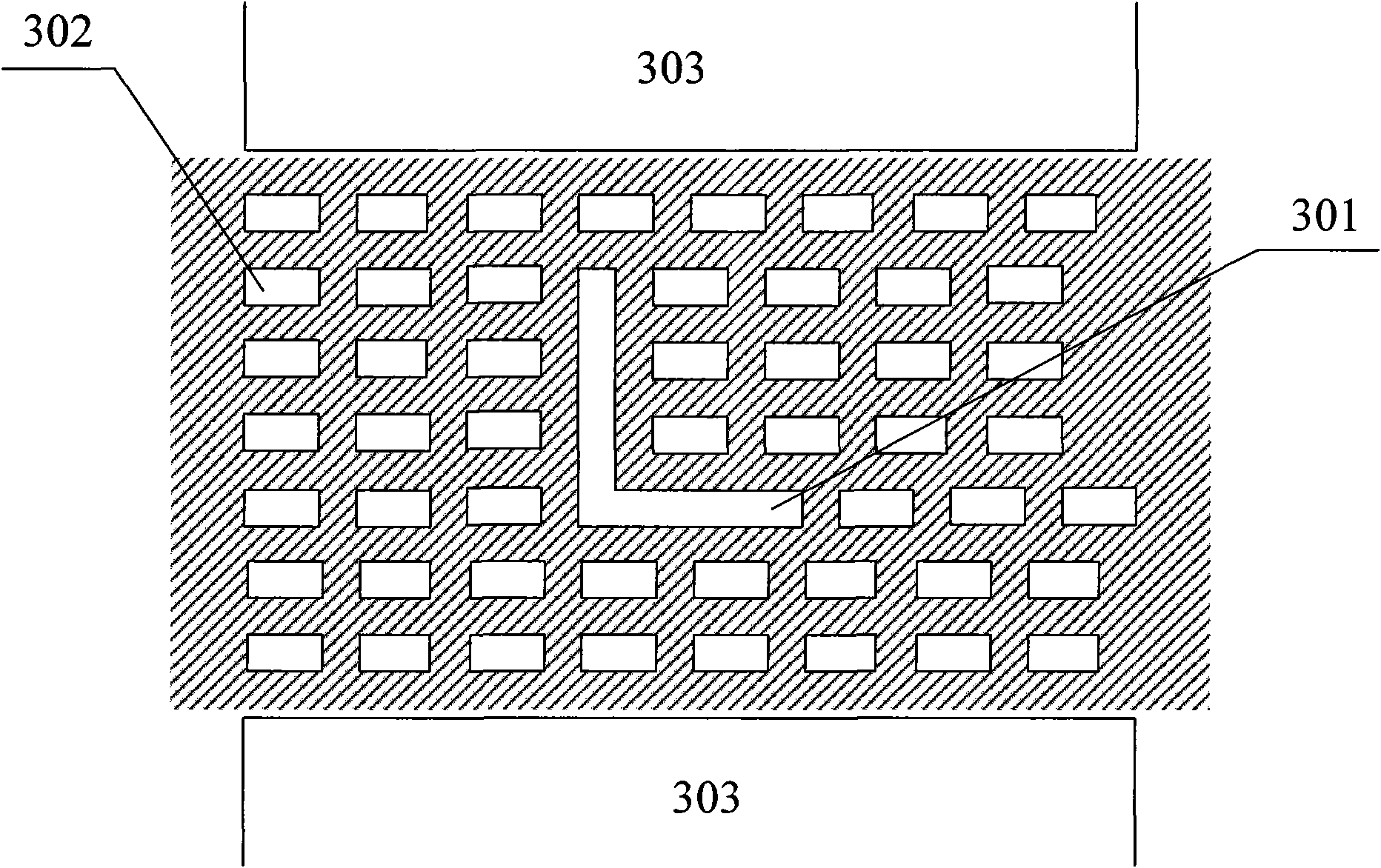 Measuring structure for improving accuracy of exposure conditions