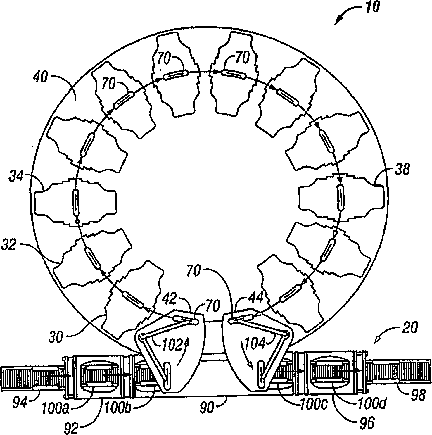 Disk coating system