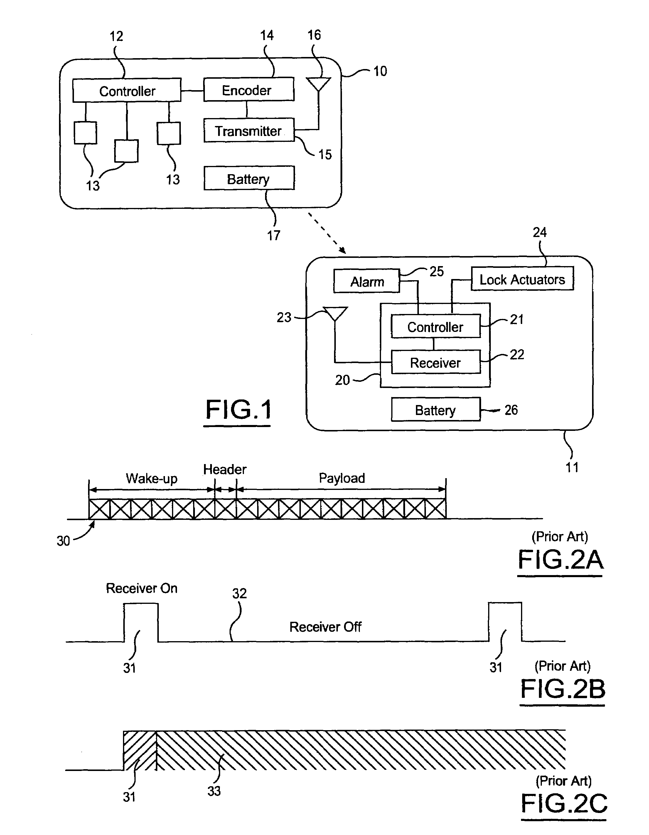 Remote entry system with increased transmit power and reduced quiescent current