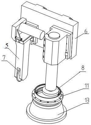 Composite machining grinding machine for robot rv reducer pin gear housing