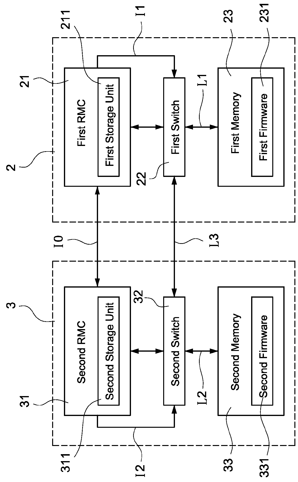 Rack having multiple rack management modules and firmware updating method for the same