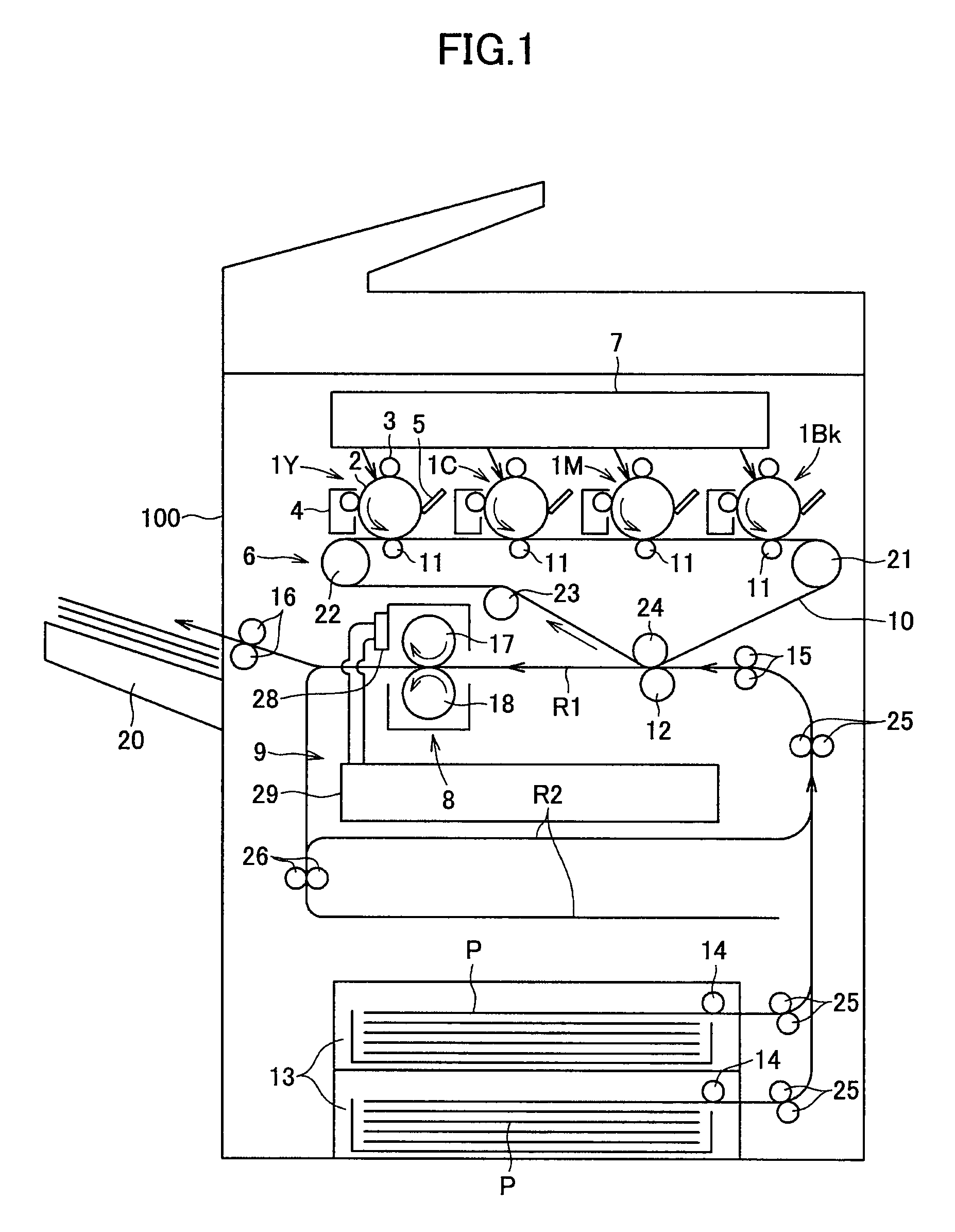 Cooling device including a water-absorbing member and image forming device