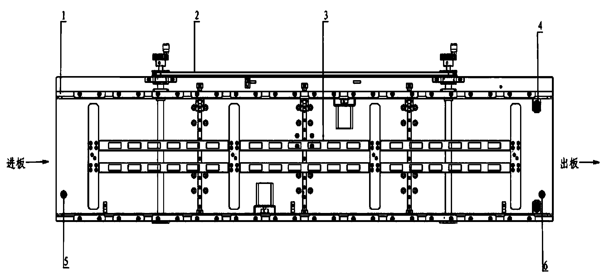 Automatic plate feeding device of LED chip mounter