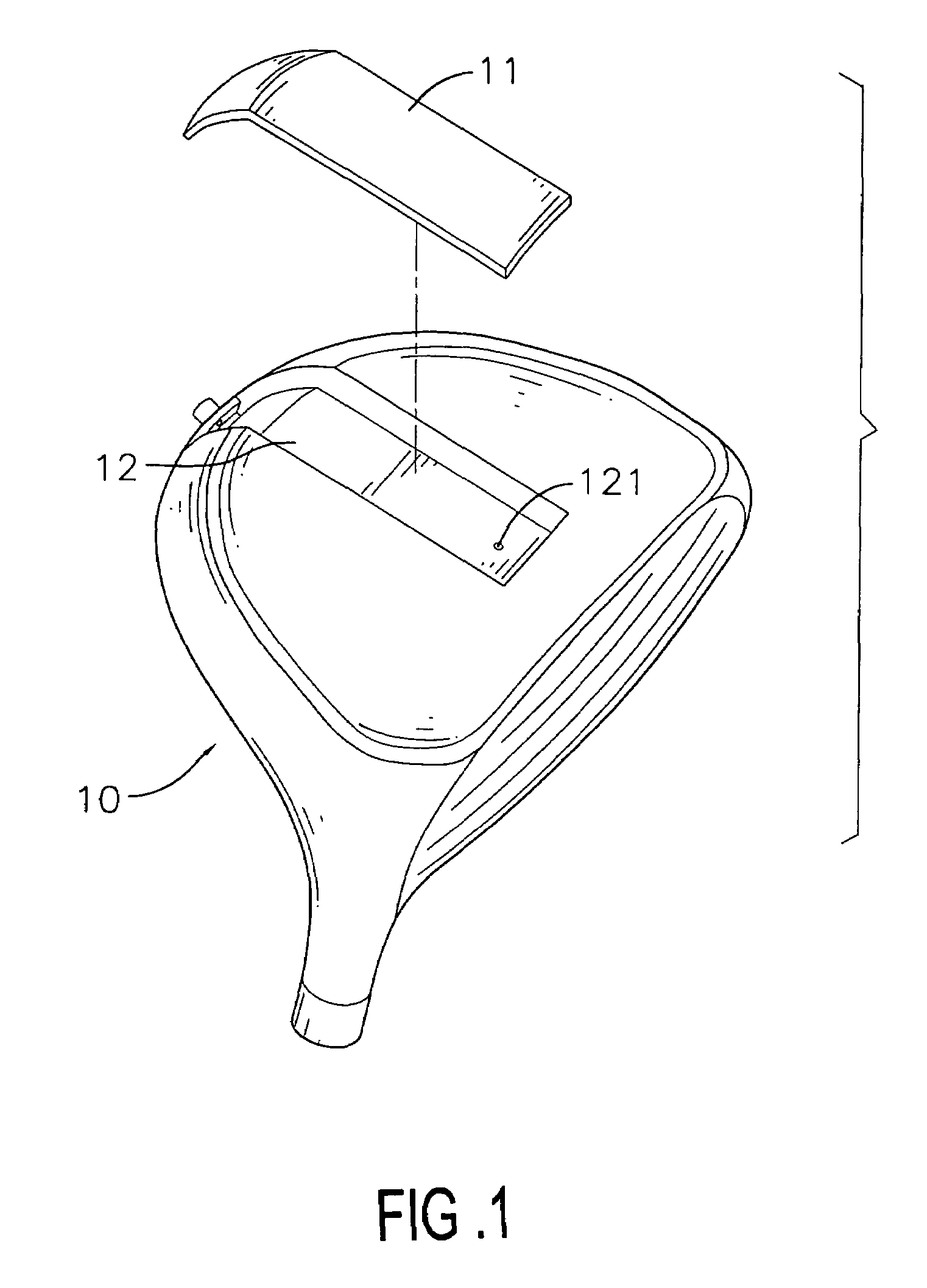 Golf club head with a vibration-absorbing structure