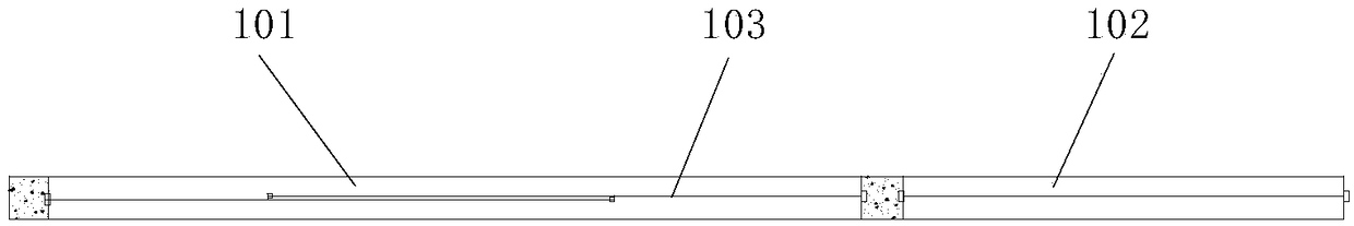 Integrated fabricated combined beam bridge construction method