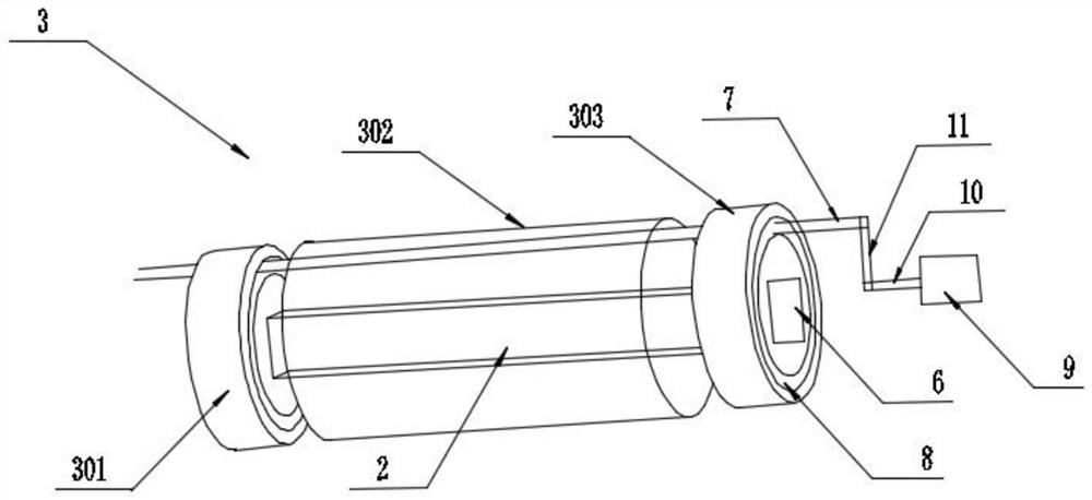 Curing device and method and flexible printing machine comprising curing device