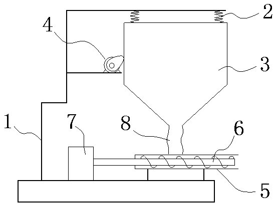 Timed and quantitative feeding machine for ornamental fishes