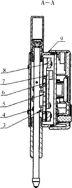 High-precision digital indicating gauge and adjusting method of position precision of main gate and auxiliary gate