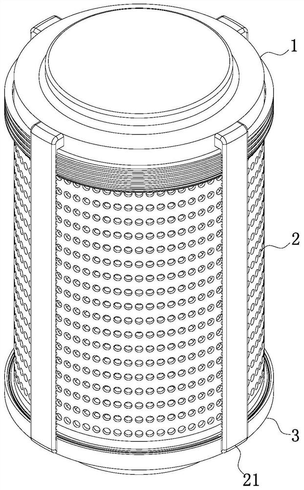 Filter outer net and preparation method thereof