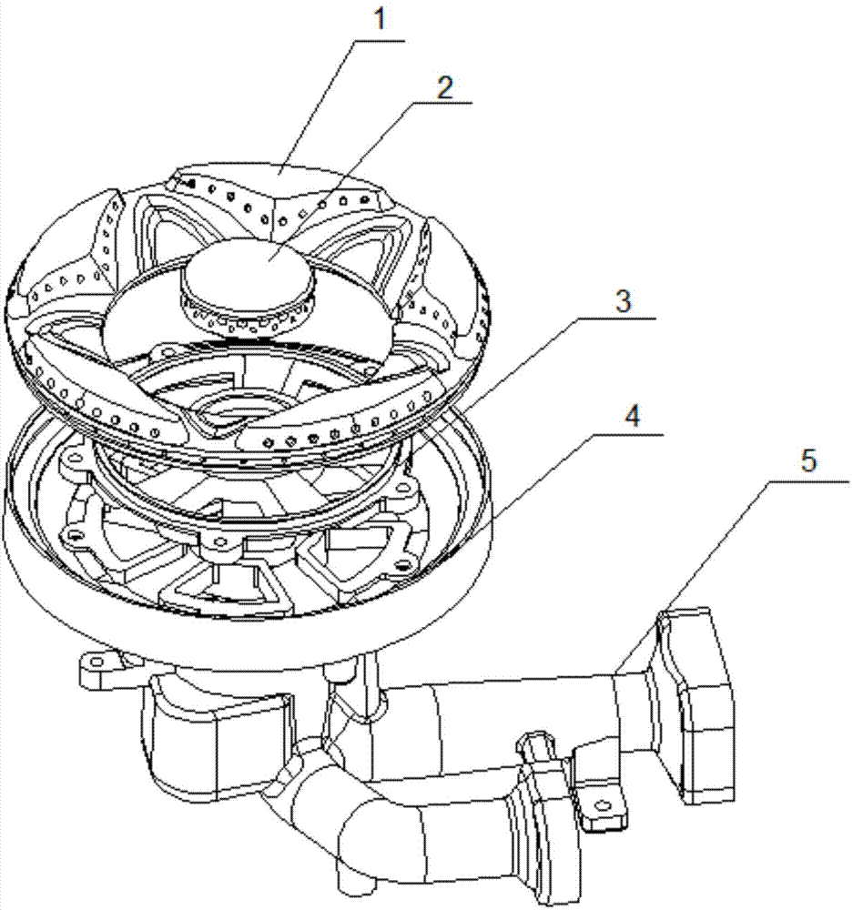 Petal type big flame cover and combustor provided with same