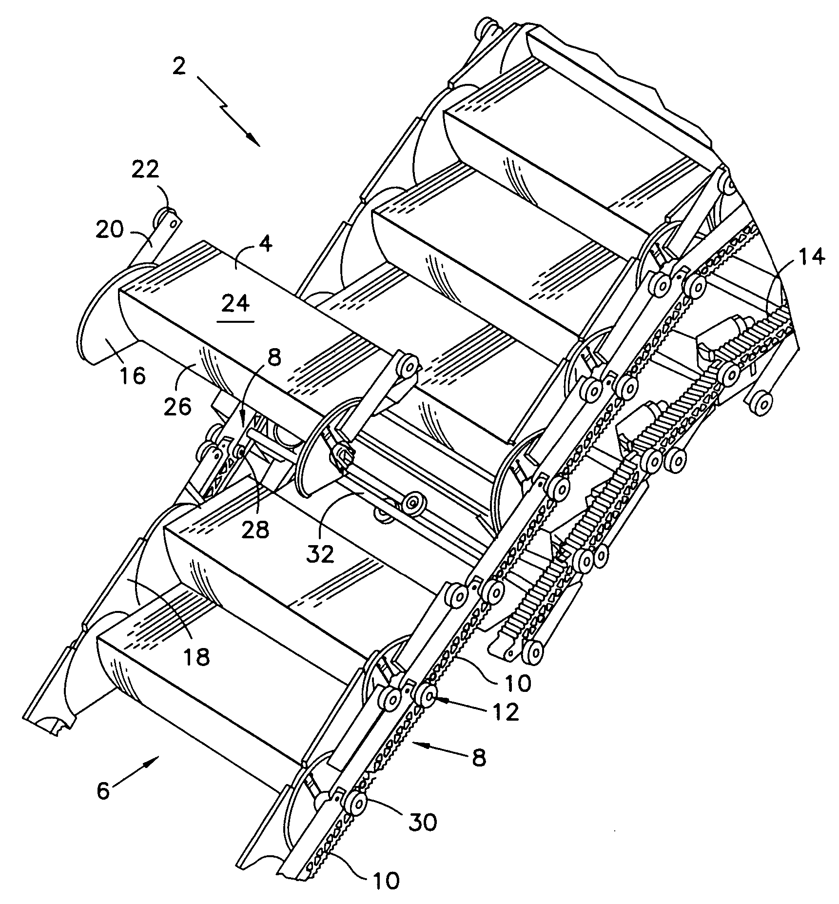 Moving flange for passenger conveyors