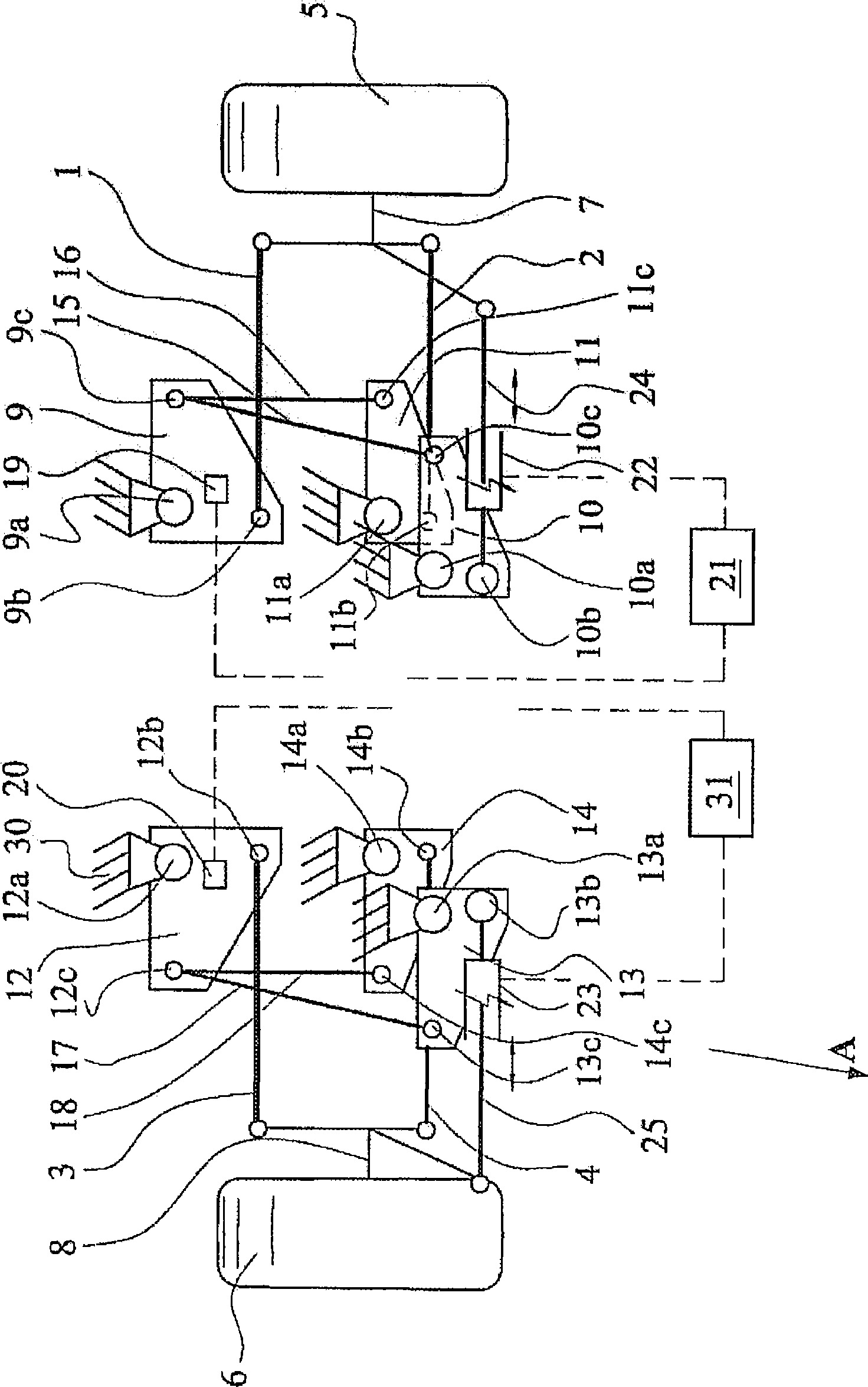 Independent wheel suspension