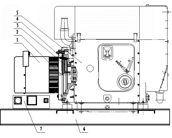 Vehicle-mounted intermediate-frequency generator set