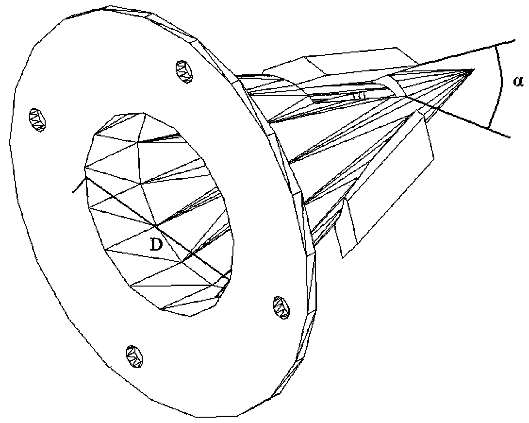 Circular cone type spiral flow generator