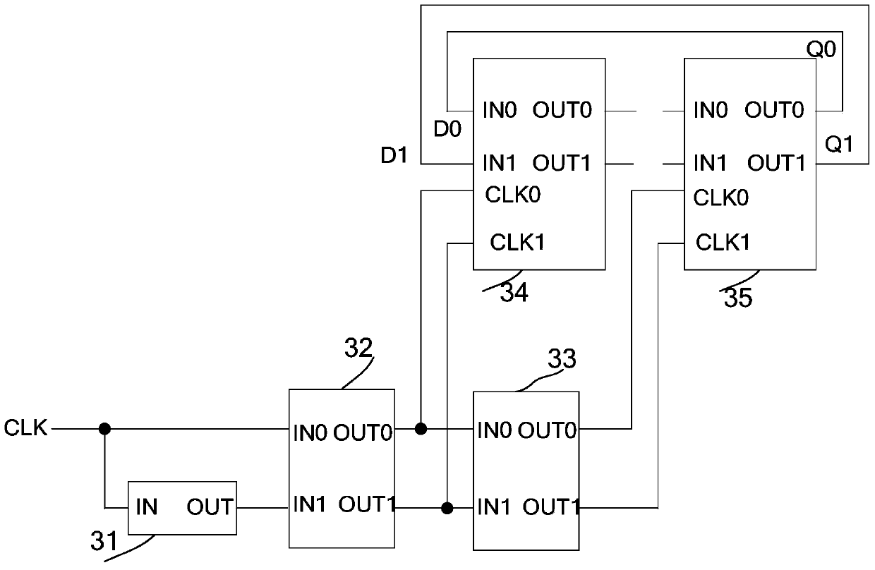 SET (Single Event Transient) reinforced structure based on protective door replacement circuit