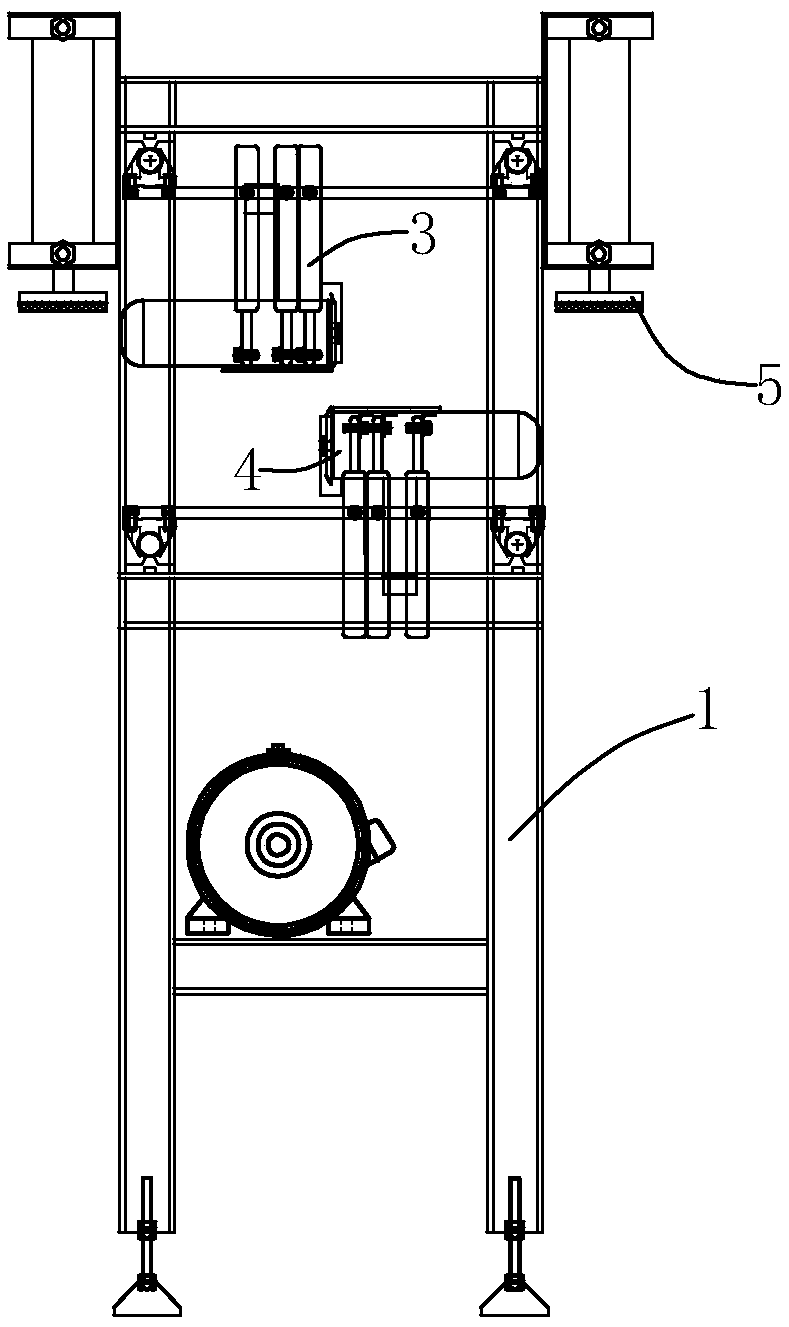 Plastic extruding plate cutting machine