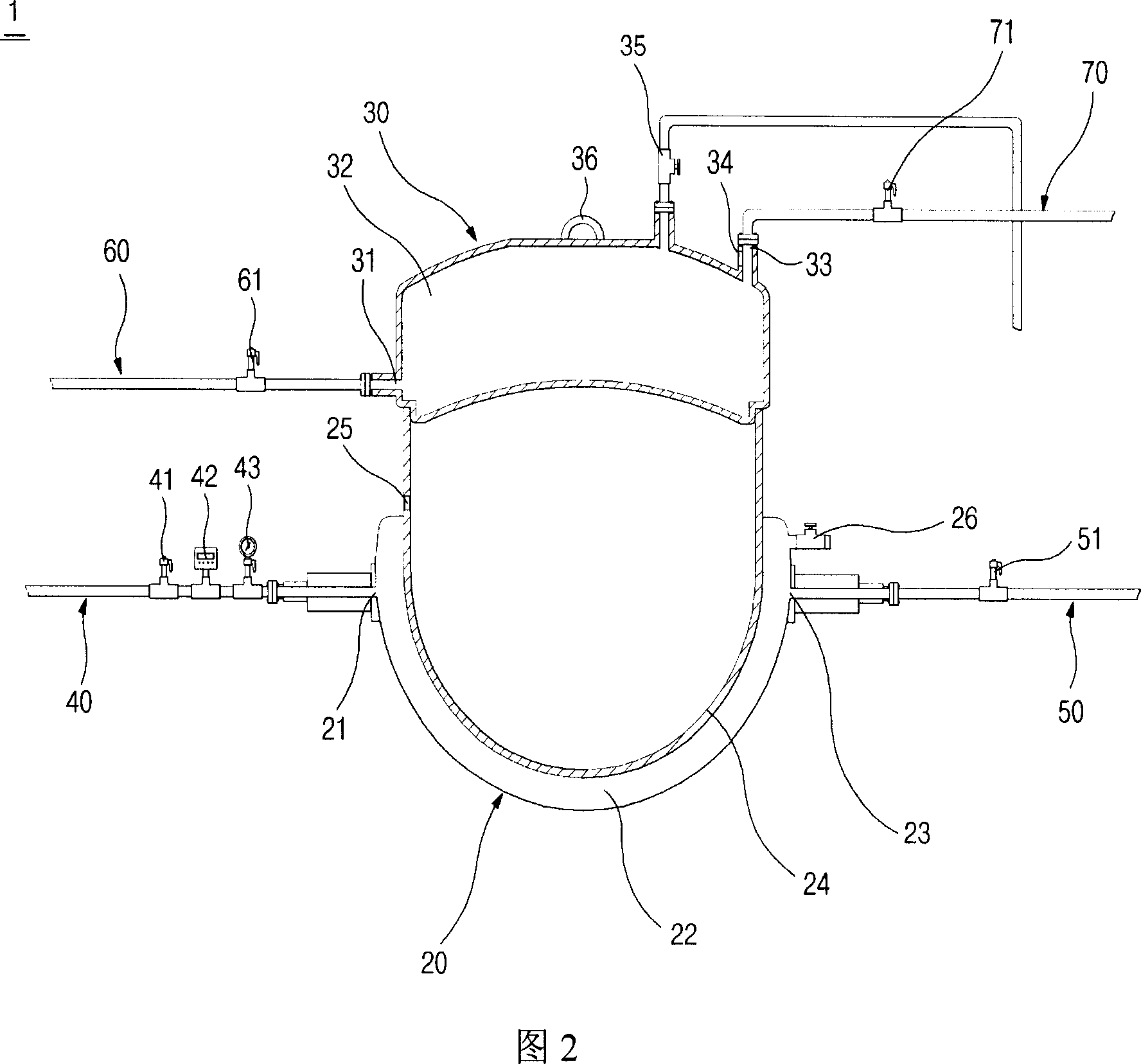 Vapor heating type cooking apparatus