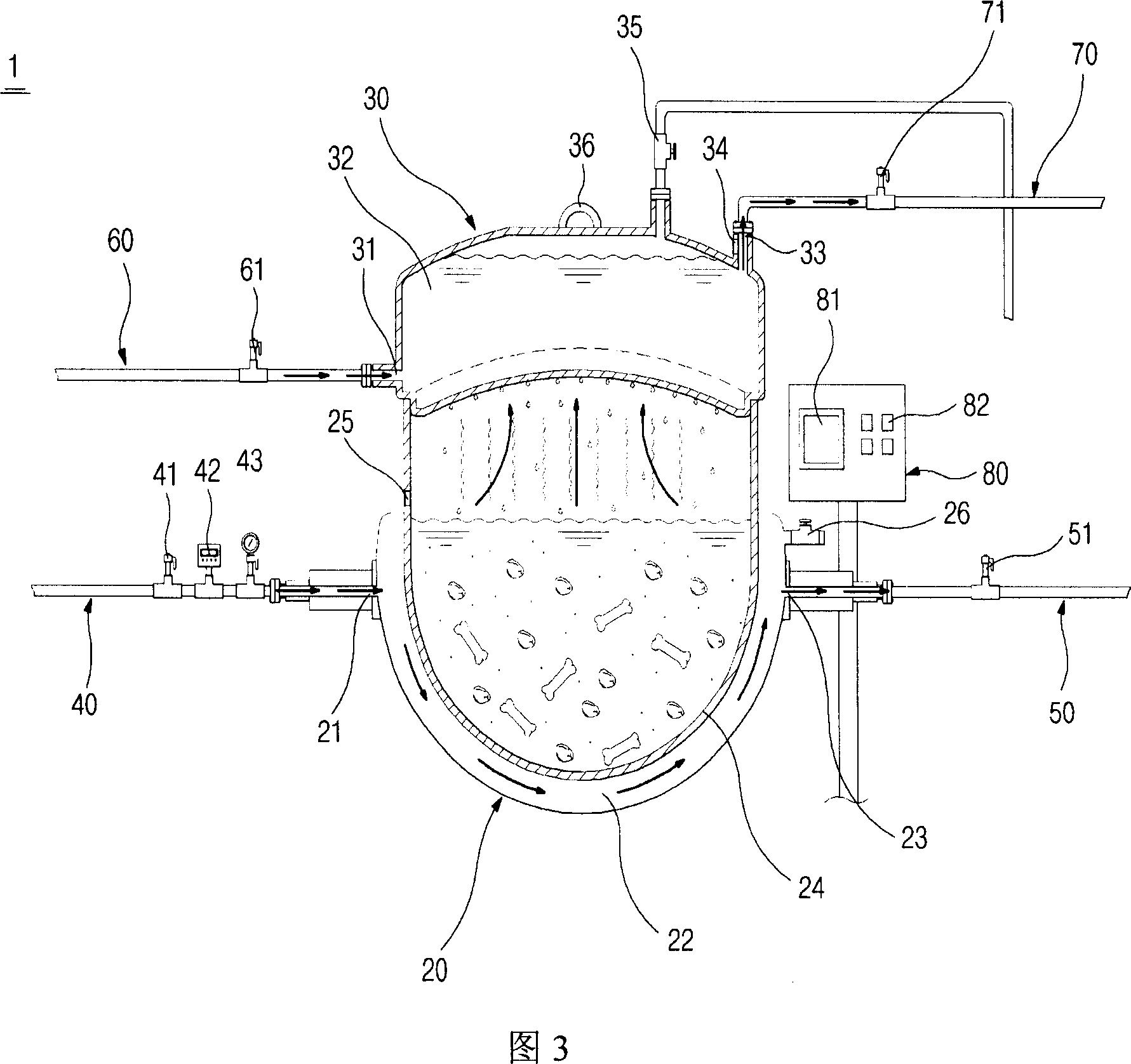 Vapor heating type cooking apparatus