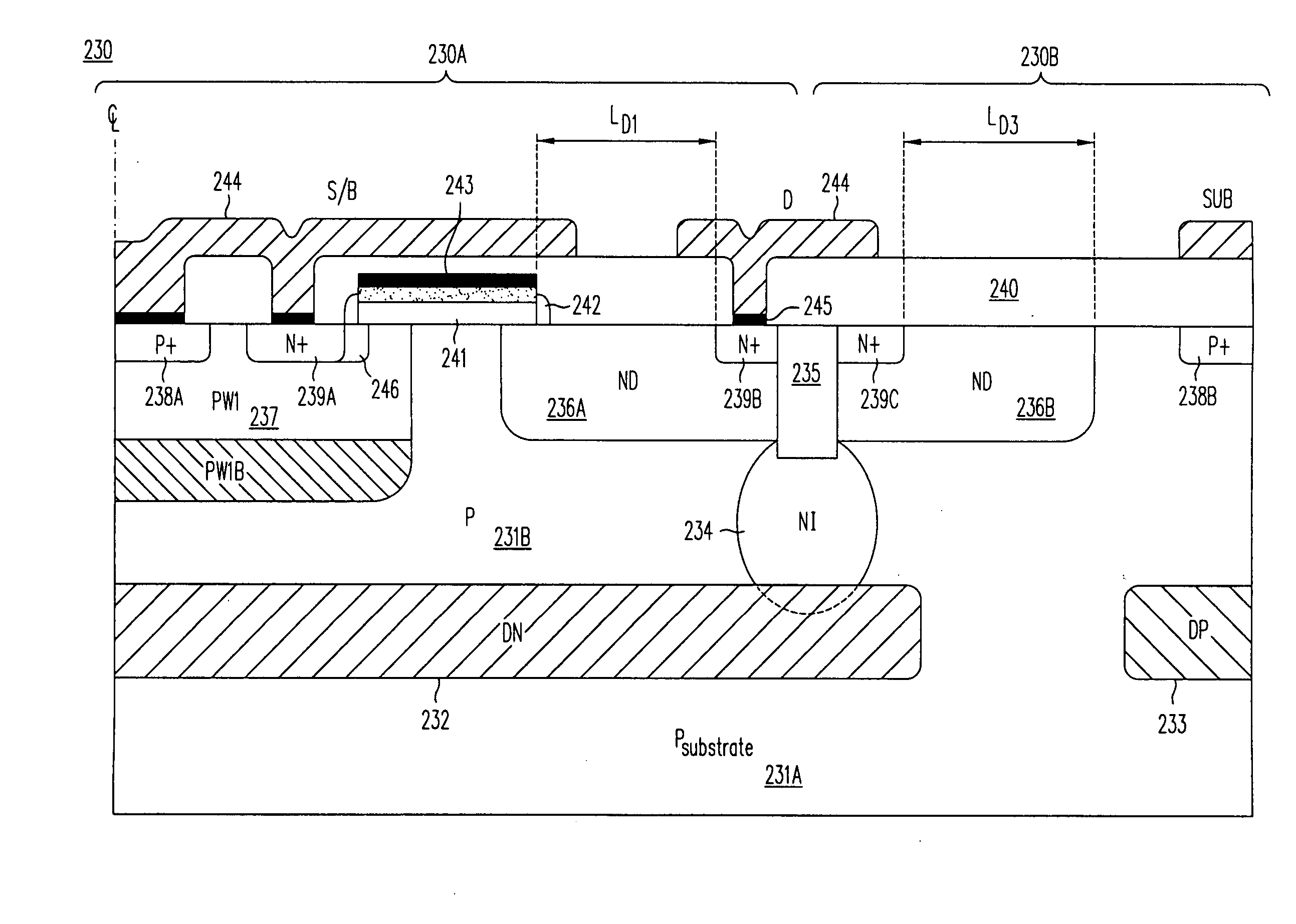 Lateral MOSFET